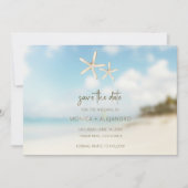 Beach Destination Wedding Photo Save The Date (Voorkant)
