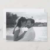 Beach Destination Wedding Photo Save The Date (Achterkant)