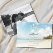 Beach Destination Wedding Photo Save The Date