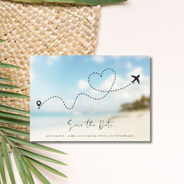 Beach Destination Wedding Photo Save the Date