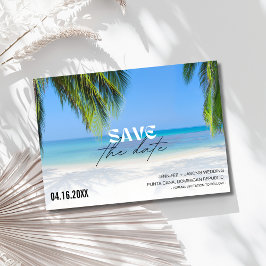 Beach Destination Wedding Photo Save The Date