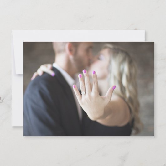 Beach Destination Wedding Photo Save The Date (Achterkant)