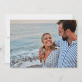 Beach Destination Wedding Photo Save the Date (Achterkant)