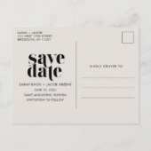 Beach Destination Wedding Photo Save the Date Aankondigingskaart (Achterkant)