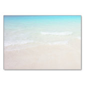 Beach Destination Wedding Reserved Seating Cards Kaart (Achterkant)