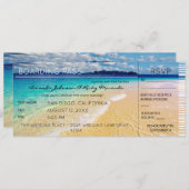 Beach Destination Wedding RSVP 2 Kaart (Voorkant / Achterkant)