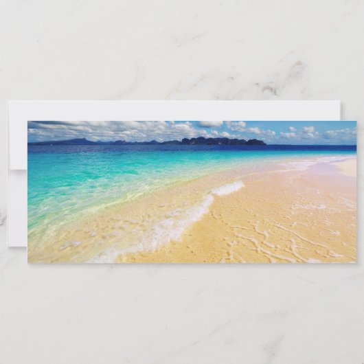 Beach Destination Wedding RSVP Kaart (Achterkant)