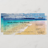 Beach Destination Wedding RSVP Kaart (Voorkant / Achterkant)