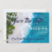 Beach Destination Wedding Save Dates Save The Date (Voorkant)