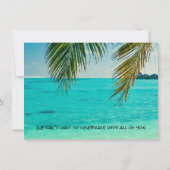 Beach Destination Wedding Save the Date (Achterkant)