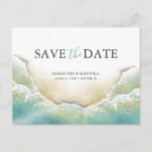 Beach Destination Wedding Save the Date Briefkaart (Voorkant)