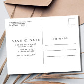 Beach Destination Wedding Save the Date Briefkaart