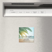 Beach Destination Wedding Save the Date Magneet (Insitu (Vaatwasser))