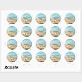Beach Destination Wedding Sticker (Vel)