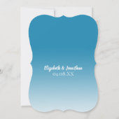 Beach Destination Wedding String Lights Kaart (Achterkant)