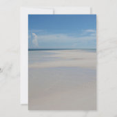 Beach Destination Weduwfoto Hartelijk dank kaarten (Achterkant)