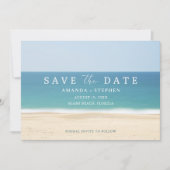 Beach Destination Weduwfoto Save the Date (Voorkant)