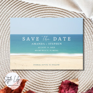 Beach Destination Weduwfoto Save the Date