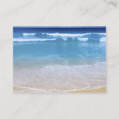 Beach door een venster visitekaartje (Achterkant)