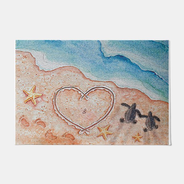 Beach Doormat / Cute Doormat / Lovely Sea Deurmat (Voorkant)