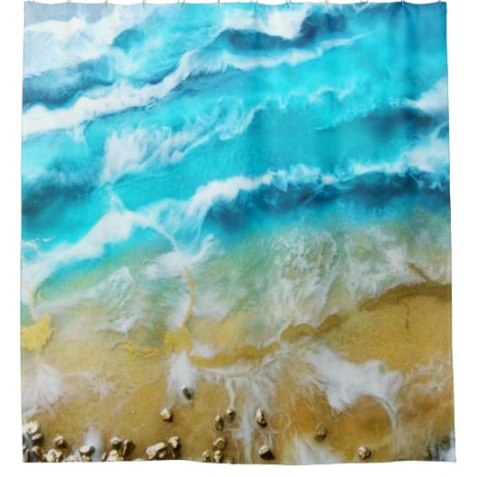 Beach Douchegordijn (Voorkant)