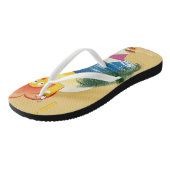 Beach draag teenslippers (Schuin)