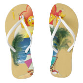Beach draag teenslippers (Voetbed)
