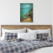 Beach Dream 0026 Art Canvas Afdruk (Insitu (Slaapkamer))