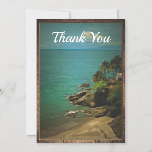 Beach Dream Dank u wel 0026 Bedankkaart (Voorkant)