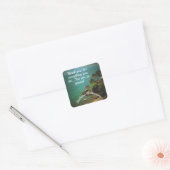Beach Dream Dank u wel 0026 Vierkante Sticker (Envelop)