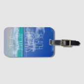Beach Dreams Bag Label met ID Insert Bagagelabel (Voorkant (horizontaal))