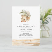 Beach Dried Tropical Desert Boho Vrijgezellenfeest Kaart (Staand voorkant)