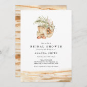 Beach Dried Tropical Desert Boho Vrijgezellenfeest Kaart (Voorkant / Achterkant)