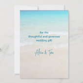 Beach Drinken Dank je Kaart (Achterkant)