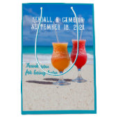 Beach Drinken Weddenschap Welkom / Favor Bags Medium Cadeauzakje (Voorkant)