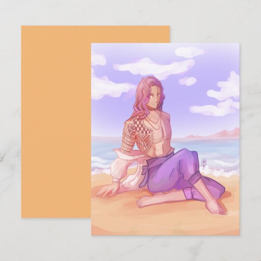 Beach dude  kaart (Voorkant / Achterkant)