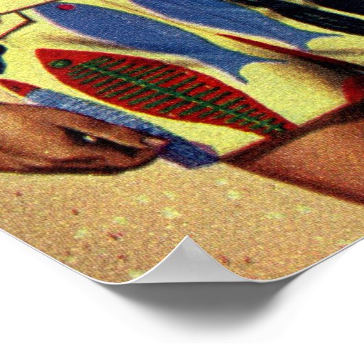 Beach Dudes uit de jaren '50 Poster (Hoek)