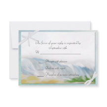 Beach Dune Romance RSVP Respons Kaart