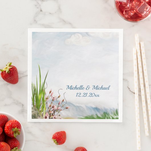Beach Dune Romance Wedding Servet (Insitu)