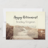 Beach Dunes Happy Retirement Party Uitnodiging (Voorkant)