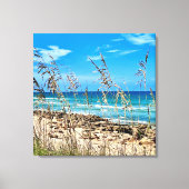 Beach Dunes Ocean Canvas Afdruk (Voorkant)