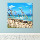 Beach Dunes Ocean Canvas Afdruk (Insitu (Houten vloer))