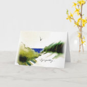 Beach Dunes Sympathokaart Kaart (Gele Bloem)