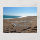 Beach each Day Quote Briefkaart (Voorkant)
