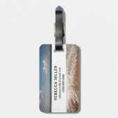 Beach en cascape bagagelabel (Achterkant verticaal)