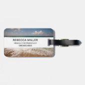 Beach en cascape bagagelabel (Achterkant horizontaal)