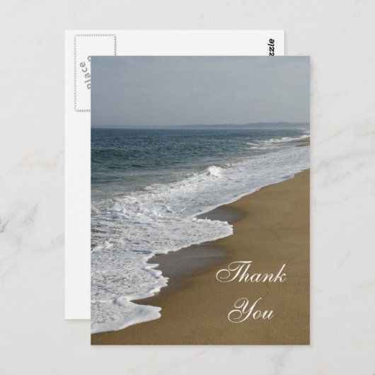 Beach en Ocean Dank u Nota Briefkaart (Voorkant / Achterkant)