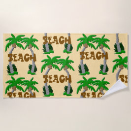 Beach en Palm Trees Strandlaken