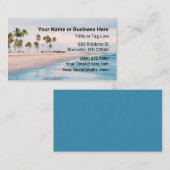 Beach en Palm Trepical Visitekaartje (Voorkant / Achterkant)