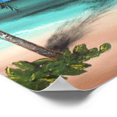 Beach en Palms Poster (Hoek)